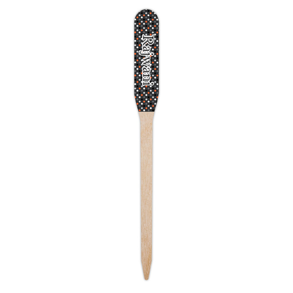 Gray Dots Wooden Food Pick - Paddle - Single Pick
