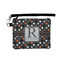 Gray Dots Wristlet ID Cases - Front
