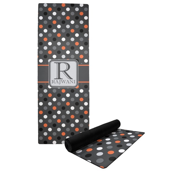 Custom Gray Dots Yoga Mat (Personalized)