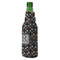 Gray Dots Zipper Bottle Cooler - ANGLE (bottle)