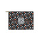 Gray Dots Zipper Pouch - Small - 8.5"x6" (Personalized)