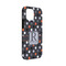 Gray Dots iPhone Case - Rubber Lined - iPhone 13 Mini (Personalized)