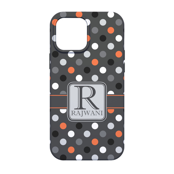 Gray Dots iPhone 13 Tough Case - Back