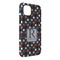 Gray Dots iPhone 14 Plus Tough Case - Angle