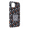 Gray Dots iPhone Case - Rubber Lined - iPhone 14 Pro Max (Personalized)