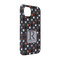 Gray Dots iPhone Case - Rubber Lined - iPhone 14 Pro (Personalized)