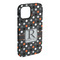 Gray Dots iPhone 15 Plus Tough Case - Angle