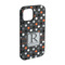 Gray Dots iPhone Case - Rubber Lined - iPhone 15 Pro (Personalized)