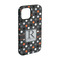 Gray Dots iPhone 15 Tough Case -  Angle