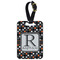 Grey Dots Aluminum Luggage Tag (Personalized)