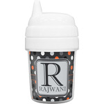 Gray Dots Baby Sippy Cup (Personalized)