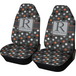 Gray Dots Car Seat Covers (Set of Two) (Personalized)
