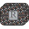 Gray Dots Car Floor Mats (Back Seat) (Personalized)