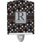 Gray Dots Ceramic Night Light (Personalized)