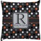 Grey Dots Decorative Pillow Case (Personalized)
