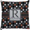 Gray Dots Decorative Pillow Case (Personalized)