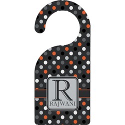 Gray Dots Door Hanger (Personalized)