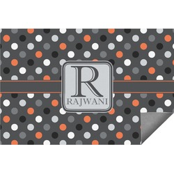 Gray Dots Indoor / Outdoor Rug - 2'x3' (Personalized)