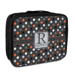 Gray Dots Insulated Lunch Bag (Personalized)