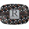 Gray Dots Melamine Platter (Personalized)