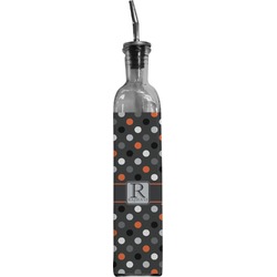 Gray Dots Oil Dispenser Bottle (Personalized)