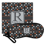 Gray Dots Eyeglass Case & Cloth (Personalized)