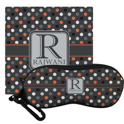 Gray Dots Eyeglass Case & Cloth (Personalized)