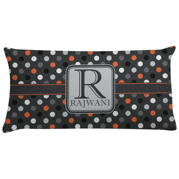 Custom Gray Dots Pillow Case - King (Personalized)