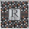 Gray Dots Shower Curtain - 71" x 74" (Personalized)
