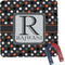 Gray Dots Square Fridge Magnet (Personalized)