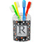 Gray Dots Toothbrush Holder (Personalized)