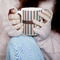 Gray Stripes 11oz Coffee Mug - LIFESTYLE