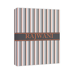 Gray Stripes Canvas Print (Personalized)