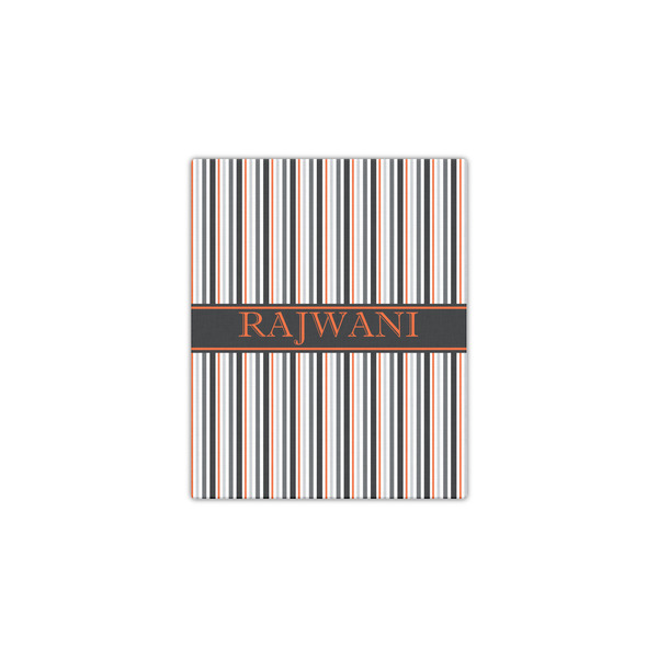 Gray Stripes 11x14 - Canvas Print - Front View