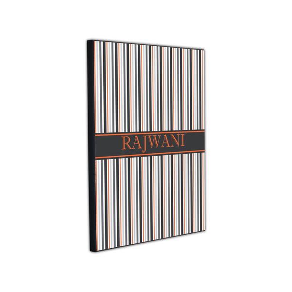 Gray Stripes 11x14 Wood Print - Angle View