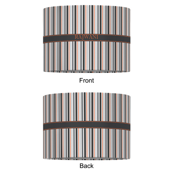 Gray Stripes 12" Drum Lampshade - APPROVAL (Fabric)