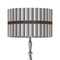 Gray Stripes 12" Drum Lamp Shade - Fabric (Personalized)