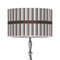 Gray Stripes 12" Drum Lamp Shade - Poly-film (Personalized)
