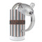 Gray Stripes 12 oz Stainless Steel Sippy Cups - Top Off