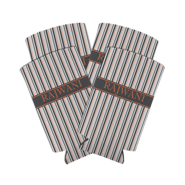 Gray Stripes 12oz Tall Can Sleeve - Set of 4 - MAIN