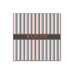 Gray Stripes Wood Print - 12x12 (Personalized)