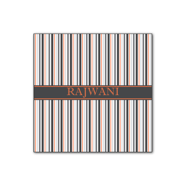 Custom Gray Stripes Wood Print - 12x12 (Personalized)
