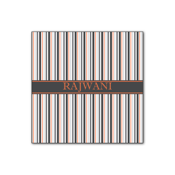 Custom Gray Stripes Wood Print - 12x12 (Personalized)