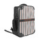 Gray Stripes 15" Backpack - ANGLE VIEW