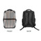 Gray Stripes 15" Backpack - APPROVAL