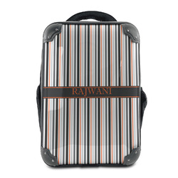 Gray Stripes 15" Hard Shell Backpack (Personalized)