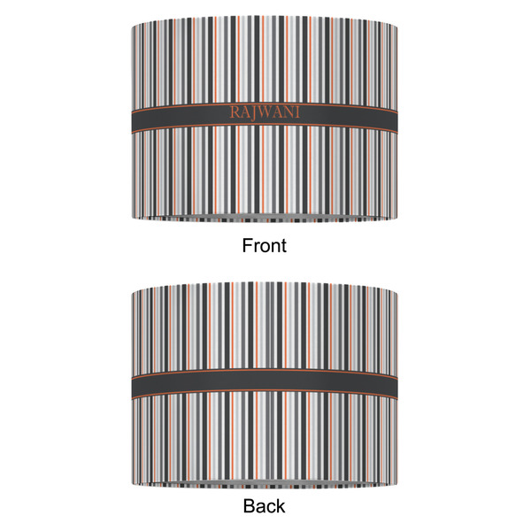 Gray Stripes 16" Drum Lampshade - APPROVAL (Fabric)
