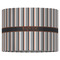 Gray Stripes 16" Drum Lampshade - FRONT (Fabric)