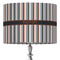 Gray Stripes 16" Drum Lamp Shade - Fabric (Personalized)