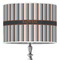 Gray Stripes Drum Lamp Shade (Personalized)